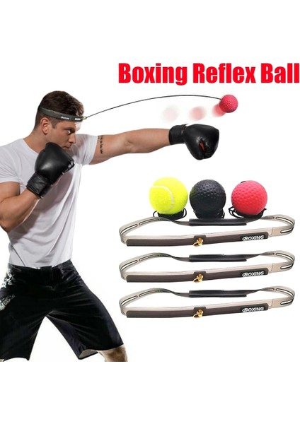 Tenis Sarı Stil Unching Speed ​​boxing Çeviklik Eğitimi Için Taşınabilir Lastik Top Ter Bandı Fitness Ekipmanları ile Reaksiyon (Yurt Dışından) fiyatları