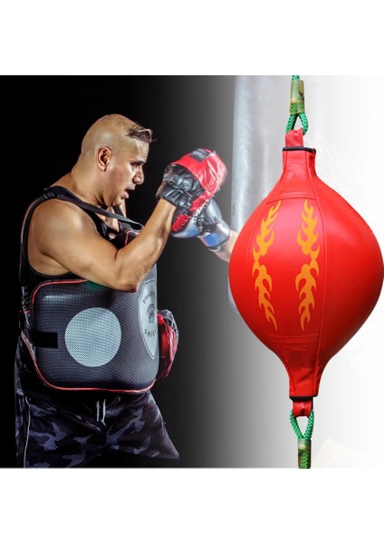 Kırmızı Stil Suni Deri Boks Fitness Muay Thai Vücut Geliştirme Enflasyon Hız Boks Topu Fitness Ekipmanları Aksesuarları (Yurt Dışından) indirimleri