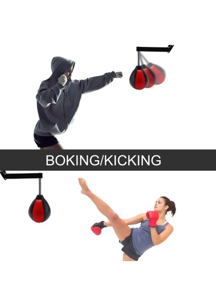 Siyah Stil Fitness Hız Topları Armut Boks Boks Hızı Çanta Duvara Montaj Yüksekliği Ayarlanabilir Tay Refleks Hız Topları Fitness Ekipmanları Için (Yurt Dışından) fiyatları