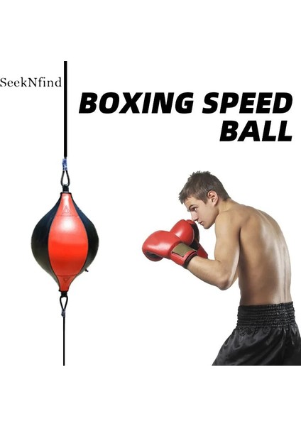 Siyah Stil Seeknfind Pu Boks Topu Armut Boks Torbası Refleks Hız Topları Yetişkinler Şişme Top Muay Thai Fitness Spor Ekipmanları Eğitimi (Yurt Dışından) fiyatları