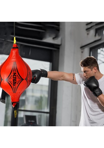 Kırmızı Stil Unching Topu Pu Armut Boks Torbası Eğitimi Reaksiyon Hızı Hız Topları Muay Thai Punch Boxe Fitness Spor Ekipmanları Eğitimi (Yurt Dışından) fiyatları