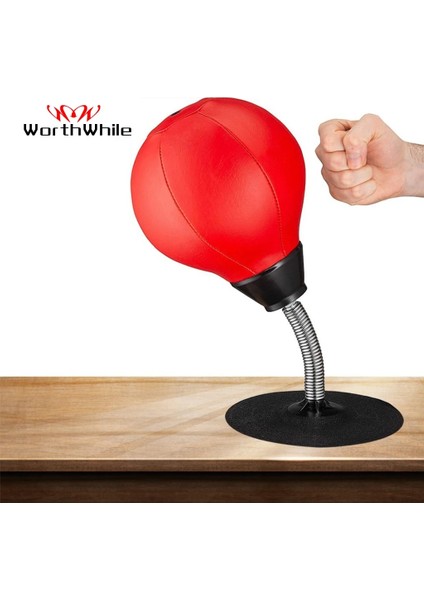 Kırmızı Stil Değerli Pu Masaüstü Boks Topu Stres Giderici Mücadele Hız Refleks Eğitimi Yumruk Topu Muay Tai Mma Egzersiz Sporları Ekipmanları (Yurt Dışından) indirimleri
