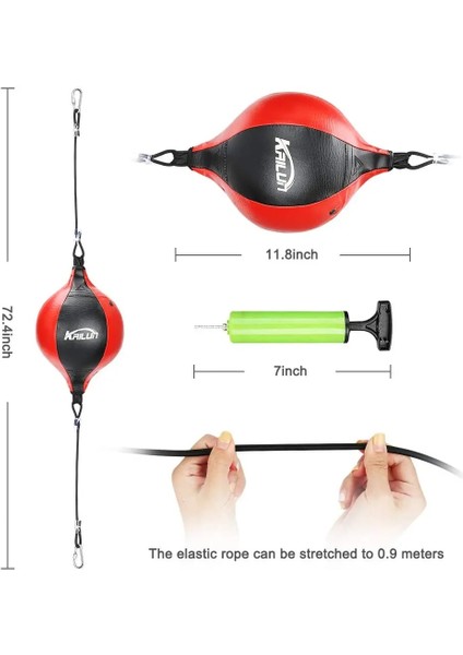 Siyah ve Gri Tarzı Li Pu Boks Topu Asılı Armut Boks Torbası Refleks Eğitimi Için Çift Uçlu Şişme Hız Topu Muay Thai Mma Spor (Yurt Dışından) modelleri