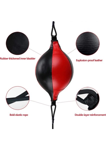 Siyah ve Gri Tarzı Li Pu Boks Topu Asılı Armut Boks Torbası Refleks Eğitimi Için Çift Uçlu Şişme Hız Topu Muay Thai Mma Spor (Yurt Dışından) fırsatları