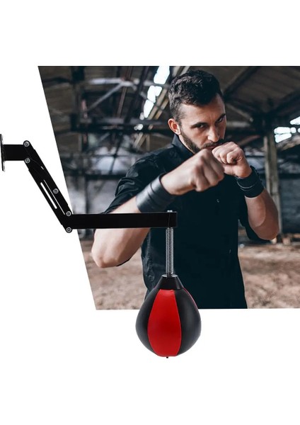 Siyah Stil Fitness Hız Topları Armut Boks Boks Hızı Çanta Duvara Montaj Yüksekliği Ayarlanabilir Tay Refleks Hız Topları Fitness Ekipmanları Için (Yurt Dışından) indirimleri