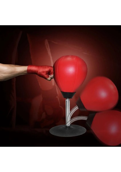 Kırmızı Stil Albreda Yüksek Li Masa Boks Boks Torbası Hız Topu Çantaları Pu Yumruk Eğitimi Fitness Salonu Sporları Pratik Stres Bırakma (Yurt Dışından) fiyatları