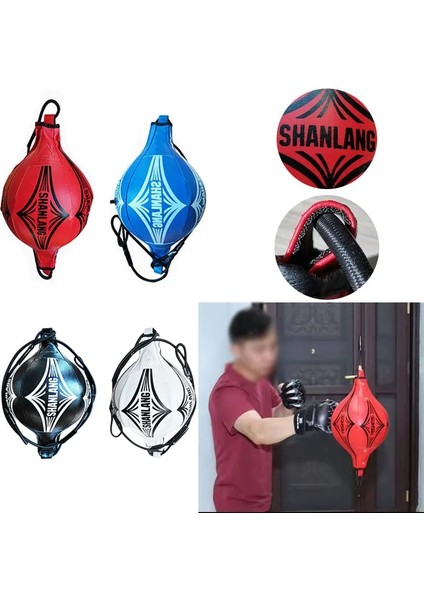 Beyaz Stil Şişme Boks Hız Topu Çantası Profesyonel Yetişkinler Çocuk Fitness Boks Eğitimi Asılı Reaksiyon Topu Ev Egzersizi Taşınabilir (Yurt Dışından) modelleri