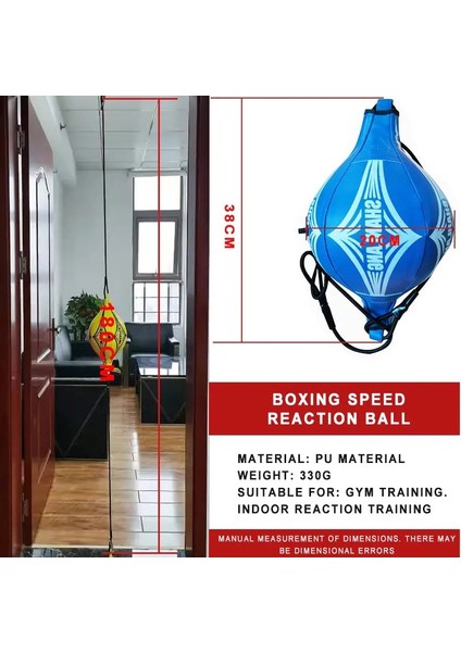 Beyaz Stil Şişme Boks Hız Topu Çantası Profesyonel Yetişkinler Çocuk Fitness Boks Eğitimi Asılı Reaksiyon Topu Ev Egzersizi Taşınabilir (Yurt Dışından) indirimleri