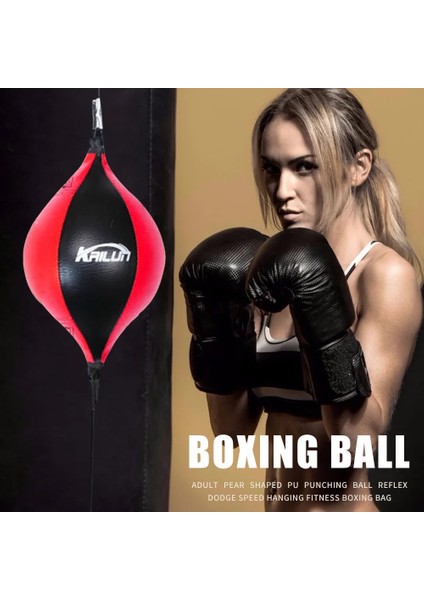 Koyu Haki Stili Çift Uçlu Pu Boks Topu Kolay Güvenlik Egzersiz Refleks Hızı Fitness Sporları Eğitimi Için Boks Torbası Aksesuarları (Yurt Dışından) indirimleri