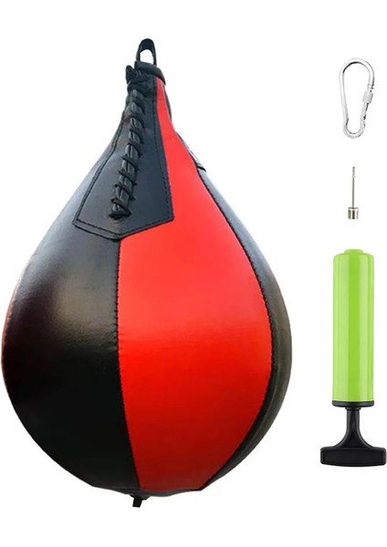 Chaoduo Shop Siyah Kırmızı Stil Tay Boks Torbası Hız Topu Boks Torbası Boks Armut Topu Pu Boks Boks Hedef Çantaları Eğitim Aksesuarları Fitness Ekipmanları (Yurt Dışından)