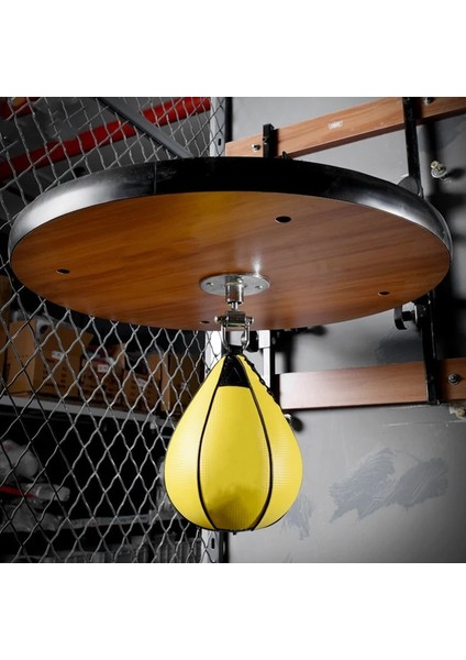 Sarı Hız Top Stili Döner + Hız Topu Muay Thai Fitness Boks Armut Hız Topu Seti Refleks Boks Mma Boks Hızı Çanta Hız Topu Aksesuarı (Yurt Dışından) fırsatları