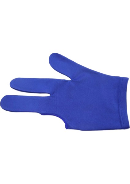 Mavi Stil Spandex Snooker Bilardo Cue Eldiven Havuzu Unisex Için Sol El Açık Üç Parmak Aksesuarı (Yurt Dışından)