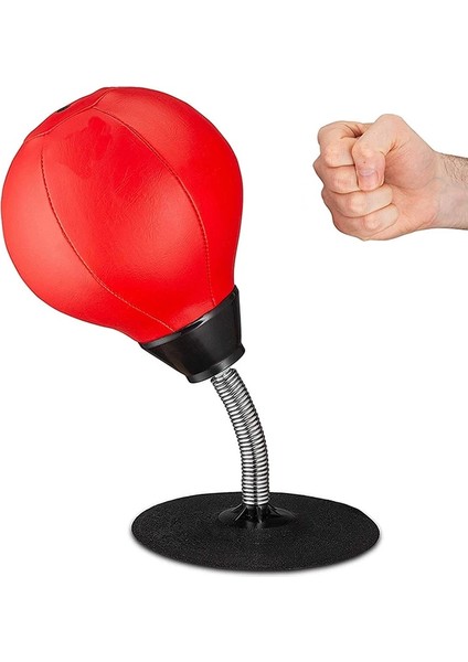 Masaüstü Boks Torbası Stres Buster Topu Stres Giderici Oyuncaklar Ofis Ev Çocuk Yetişkinler Için Pompalı Boks Topu (Yurt Dışından)