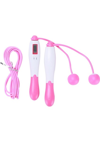 Açık Pembe Çift Kullanımlı Stil Sayaçlı Akülü Atlama Ipleri Dijital Atlama Akıllı Atlama Ipi 4 Modlu Fitness Vücut Geliştirme Fitness Için Egzersiz Ipi (Yurt Dışından)
