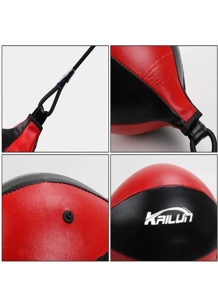 Kırmızı Stil Pu Armut Boks Torbası Eğitim Refleks Boks Topu Mma Boks Dövüş Ekipmanları Pompalı Spor Salonu Fitness Deri Hız Topu (Yurt Dışından) modelleri