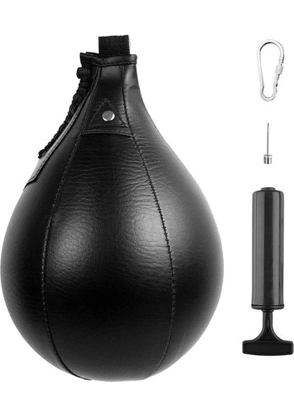 Siyah Stil Yeni Profesyonel Pu Boks Hız Topları Boks Torbası Armut Sporları Boks Torbası Fitness Egzersiz Mma Eğitim Ekipmanları Araçları Siyah Kırmızı (Yurt Dışından)