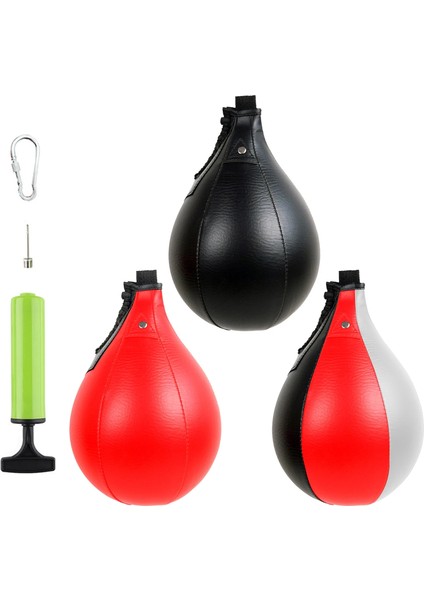Kırmızı Stil Armut Boks Hız Topları Deri Asılı Boks Torbası Boks Torbası Refleks Hız Topları Fitness Ekipmanları Için Tay Boks Torbaları #wo (Yurt Dışından)