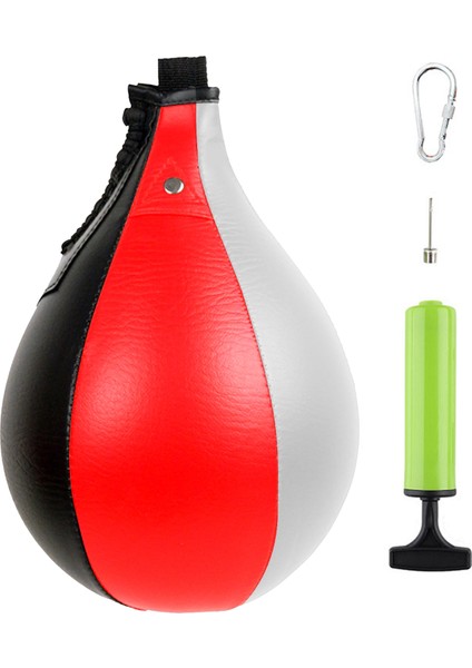 Kırmızı Stil Armut Boks Hız Topları Deri Asılı Boks Torbası Boks Torbası Refleks Hız Topları Fitness Ekipmanları Için Tay Boks Torbaları #wo (Yurt Dışından)