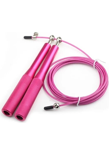 Gül Kırmızı Stili Hız Atlama Ipi Crossfit Profesyonel Erkek Kadın Spor Salonu Kablo Çelik Tel Rulman Atlama Ipi Ayarlanabilir Spor Atlama Ipleri (Yurt Dışından)