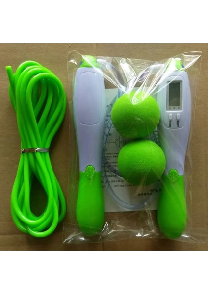 Yeşil Stil Elektronik Kablosuz Ip Atlama Dijital Kalori Sayacı Atlama Ipleri Spor Ip Atlama Ipleri Egzersiz Ayarlanabilir Ip Atlama Ipleri Calo (Yurt Dışından)