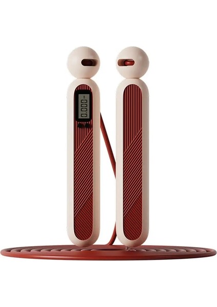 Pembe Tarzı Ip Atlama Ipi Akıllı Sayma Atlama Kablosu ile LCD Ekran Spor Atlama Kablosu Kapalı Açık Için Güçlü Ritim Duygusu (Yurt Dışından)