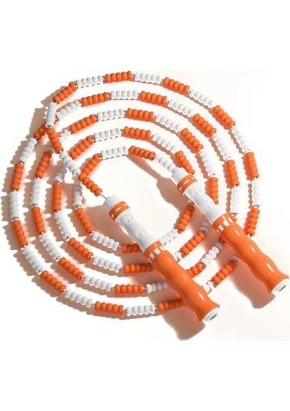 Turuncu Tarzı U7EF Atlama Ipi Yumuşak Boncuklu Segment Atlama Ipi Yetişkinler Için Ayarlanabilir (Yurt Dışından)