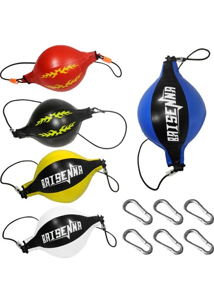 Bir Stil Speed ​​punch Bag Deri Hız Topu Asma Boks Boks Topu, Boks Refleks Topu ile Çift Uçlu Top (Yurt Dışından)
