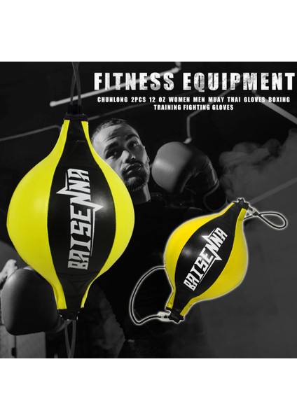 Bir Stil Speed ​​punch Bag Deri Hız Topu Asma Boks Boks Topu, Boks Refleks Topu ile Çift Uçlu Top (Yurt Dışından)
