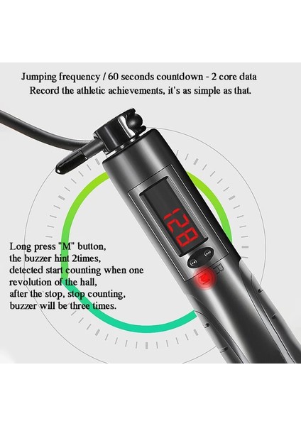 Sarı Stil Atlama Ipi Dolaşmayan Hızlı Hız Akıllı Elektronik Dijital Kablosuz Ip Atlama Kalori Tüketimi Fitness Vücut Geliştirme Egzersizi (Yurt Dışından) fırsatları