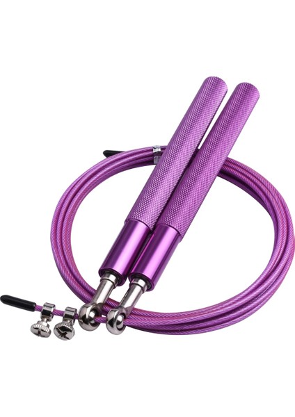 Mor Ip Atlama Stili Atlama Ipi Dolaşmayan Hızlı Hızlı Atlama Ipi Kablosu Bilyalı Rulmanlı Çelik Ip Atlama Ipi Gym Fitness Ev Egzersizi Ince Vücut (Yurt Dışından)