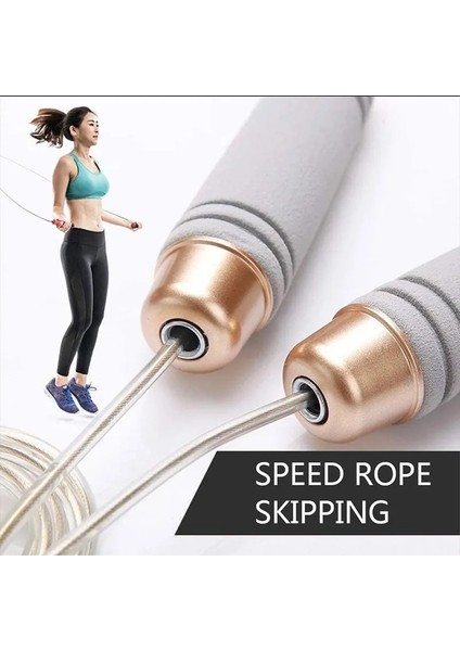 Siyah Altın Tarzı Atlama Ipleri Ağırlıklı Hızlı Hızlı Çelik Tel Ip Atlama Ipleri Çocuklar ve Yetişkinler Için Crossfit Egzersiz Boks Mma Gym Fitness Antrenmanı (Yurt Dışından) indirimleri