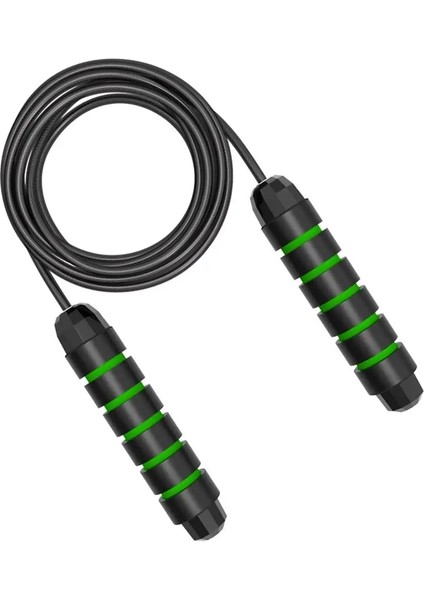 Yeşil Stil Dolaşmayan Hız Ipi Rulmanlı Eva Kaymaz Köpük Kolu Ayarlanabilir Atlama Ipleri Gym Fitness Egzersiz Ekipmanları ile (Yurt Dışından)