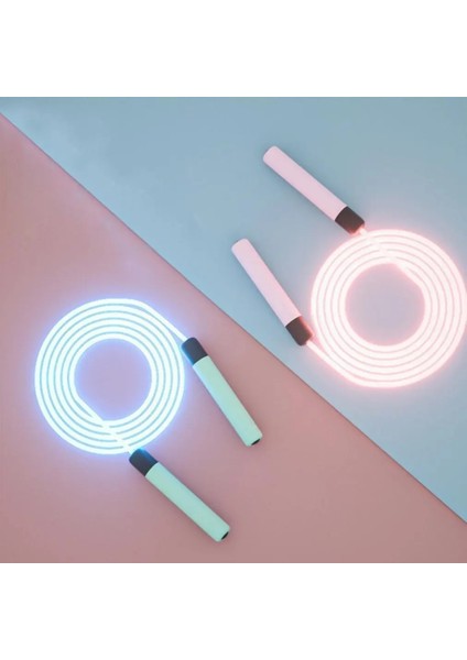 Mavi Stil 2021 Yeni Optik Kablo Aydınlık Gece LED Işık Yetişkin Çocuk Çocuklar Atlama Ipi Ayarlanabilir Atlama (Yurt Dışından) fiyatları