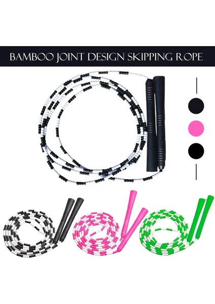 Sıcak Pembe Tarzı 2.9m Bambu Ip Atlama Ipi Dolaşmayan Rulman Atlama Ipi Vücut Geliştirme Egzersiz Salonu Kolu Ip Atlama Ipleri (Yurt Dışından) modelleri