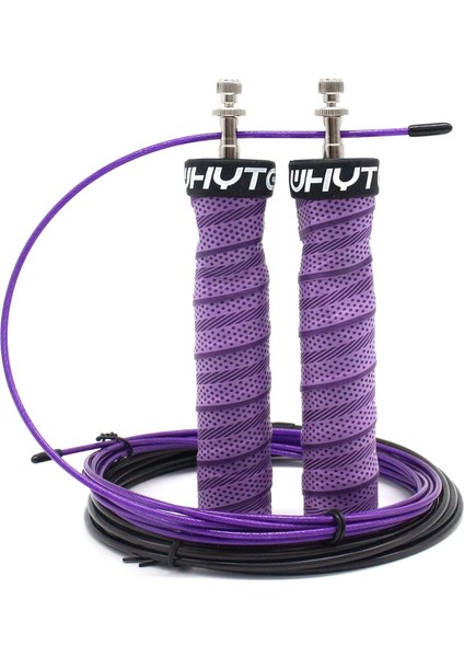 Mor Tarzı Crossfit Atlama Ipi Hız ve Ağırlıklı Ip Atlama Ipleri Ayarlanabilir Tel Ip Atlama Ipi Ekstra Kablolu Bilyalı Rulmanlar Kaymaz Sap (Yurt Dışından)