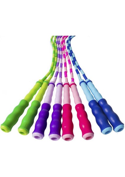 Pembe Tarzı 2.8m Uzunluk Ayarlanabilir Yumuşak Boncuklu Segment Atlama Ipi Çocuklar Için (Yurt Dışından) modelleri