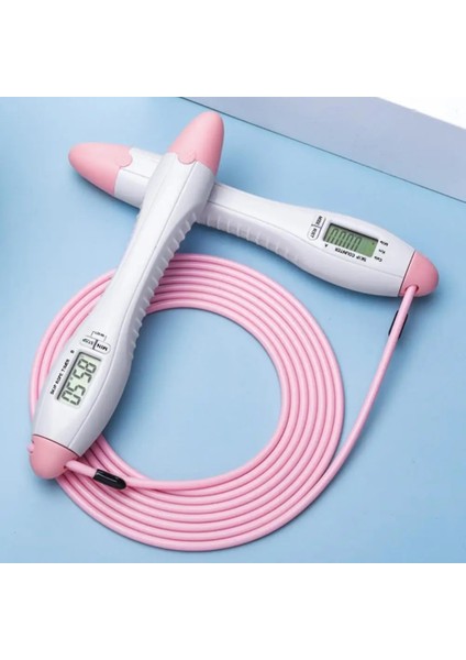 Pembe Tarzı Atlama Ipi Dijital Sayaç Kapalı Açık Hava Fitness Eğitimi Boks Ayarlanabilir Kalori Atlama Ipi Kadınlar Için Egzersiz, Erkekler (Yurt Dışından)