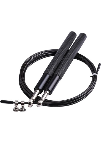 Siyah Stil 2022 Ump Ip Ultra-Hızlı Ip Atlama Ipi Çelik Tel Boks Spor Salonu Fitness Eğitimi Için Atlama Ipleri 3 Metre Ayarlanabilir Hız Spor Salonu (Yurt Dışından)