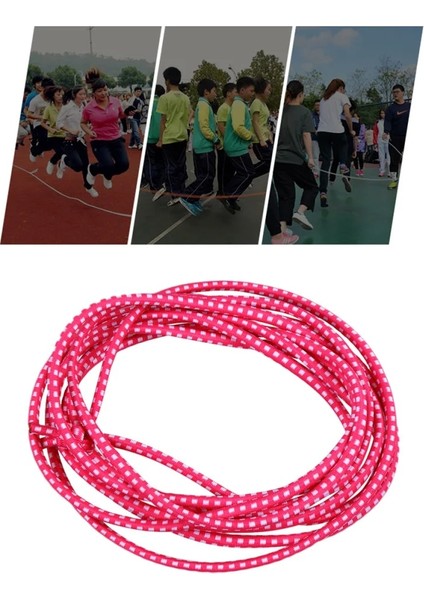 Pembe Tarzı Çocuklar Ip Atlama Oyuncakları Öğrenciler Atlama Elastik Bant Oyuncaklar Açık Lastik Bant Okul Oyun Alanı Için Oyuncak Atlama (Pembe ve Beyaz) (Yurt Dışından) fırsatları