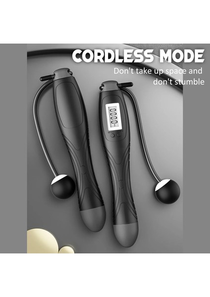 Siyah Stil Akülü Atlama Ipleri Akıllı Elektronik Dijital Kablosuz Atlama Ipi Kalori Tüketimi Fitness Vücut Geliştirme Egzersiz Ekipmanları (Yurt Dışından) fiyatları