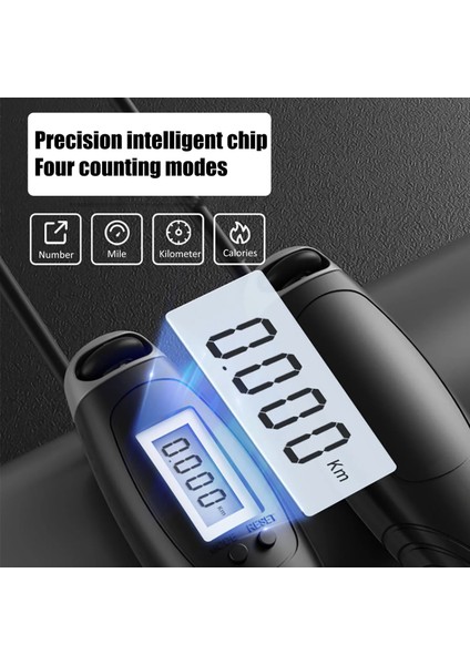 Siyah Stil Akülü Atlama Ipleri Akıllı Elektronik Dijital Kablosuz Atlama Ipi Kalori Tüketimi Fitness Vücut Geliştirme Egzersiz Ekipmanları (Yurt Dışından) modelleri