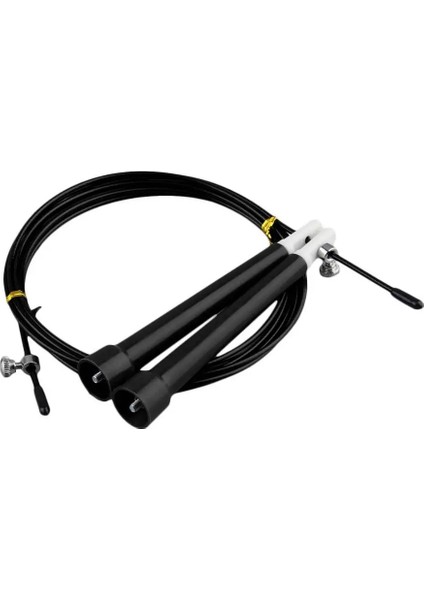 Siyah Stil Atlama Ipleri Kablo Çelik Ayarlanabilir Hızlı Hız Abs Kolu Atlama Ipleri Crossfit Antrenman Boks Sporları Egzersizleri (Yurt Dışından)