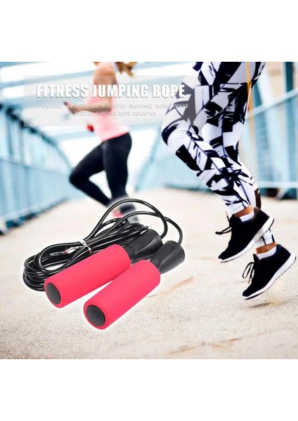 Kırmızı Stil Elastik Ayarlanabilir Ip Atlama Ipi Pvc Kaymaz Nefes Alabilir Ip Atlama Ipi Öğrenci Yarışması Için Fitness Egzersiz Ekipmanları (Yurt Dışından)