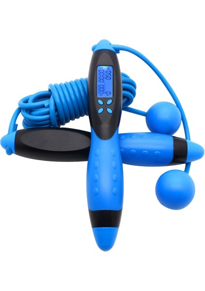 Siyah Mavi Tarzı Ip Atlama Ipi Elektronik Ip Atlama Ipi Yetişkinler Dijital Sayma Ip Atlama Kordonu Kapalı Açık Hava Fitness Aleti, Siyah (Yurt Dışından)