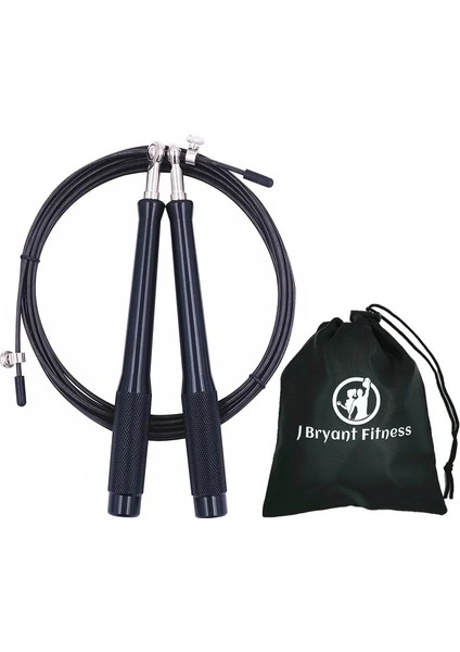 Siyah Stil Yüksek Hızlı Atlama Ipi 9.8 Ft Ayarlanabilir Egzersiz Ip Atlama Ipi 2 Mma Boks Crossfit Için Taşıma Çantası ile Rulman Çift Alt (Yurt Dışından)