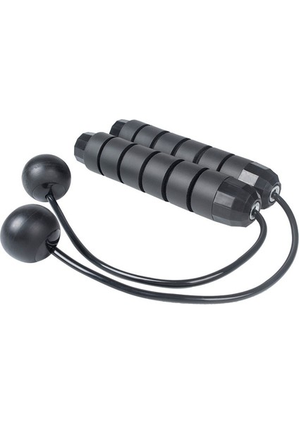 Siyah Stil Atlama Ipi Dolaşmayan Hızlı Hızlı Atlama Ipi Kablosu Bilyalı Rulmanlı Çelik Ip Atlama Ipi Gym Fitness Ev Egzersizi Ince Vücut (Yurt Dışından)