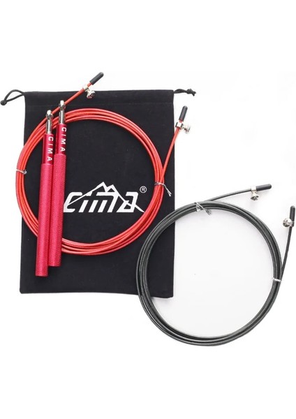 Bordo Tarzı Profesyonel Atlama Ipi Crossfit Çelik Tel Hız Atlama Ipi Spor Salonu Fitness Spor Eğitimi Için Atlama Ipleri Cima Taşıma Çantası (Yurt Dışından)