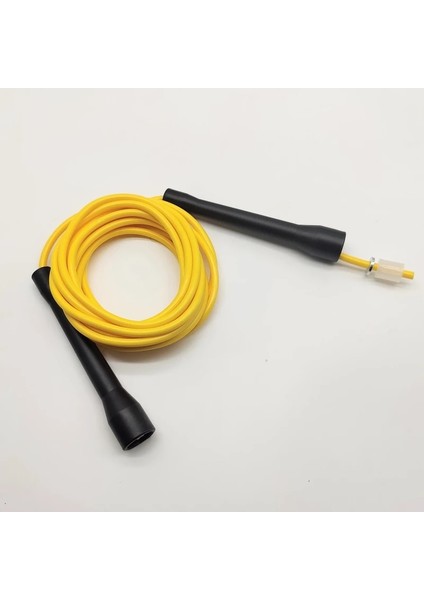 Beyaz Saplı Sarı Stil 3.2m (Kulplar Arasında Ip) x 5mm Pvc 11FT Atlama Ipi cc Kolu Atlama Atlama Sporu Crossfit Uzun Ip Kordon Yetişkin (Yurt Dışından)