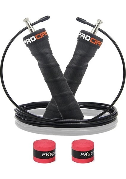 Kırmızı Stil Procircle Hız Atlama Ipi Ter Bandı Kolları Bilyalı Rulmanlarla Ayarlanabilir Çift Kişilik Egzersiz Atlama Fitness Eğitimi (Yurt Dışından)