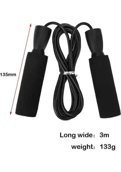Siyah Stil Elastik Ayarlanabilir Ip Atlama Ipi Pvc Kaymaz Nefes Alabilir Ip Atlama Ipi Öğrenci Yarışması Için Fitness Egzersiz Ekipmanları (Yurt Dışından) fiyatları